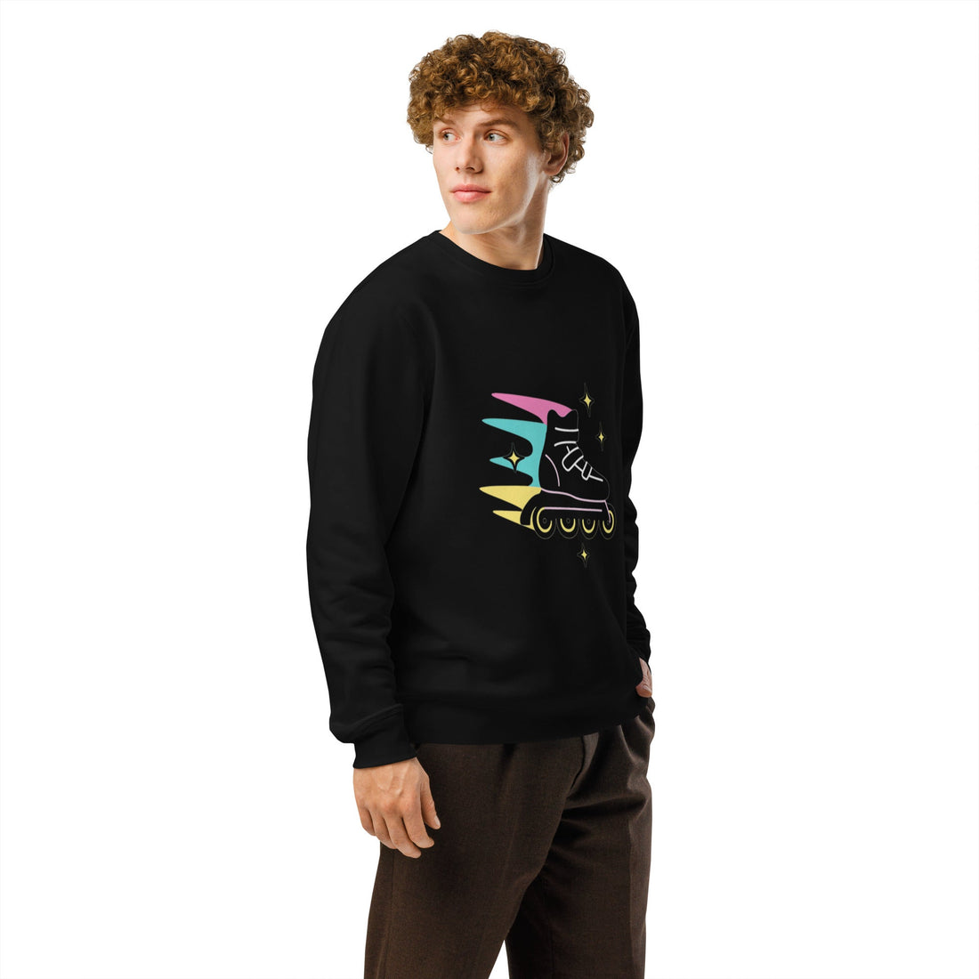 Organic Cotton Rollerblade Burst Sweatshirt ¨C GOTS & Vegan Certified