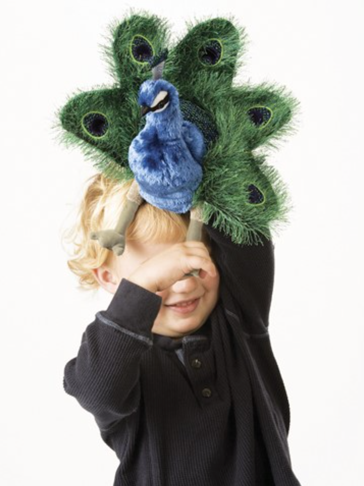 Hand Puppet - Small Peacock