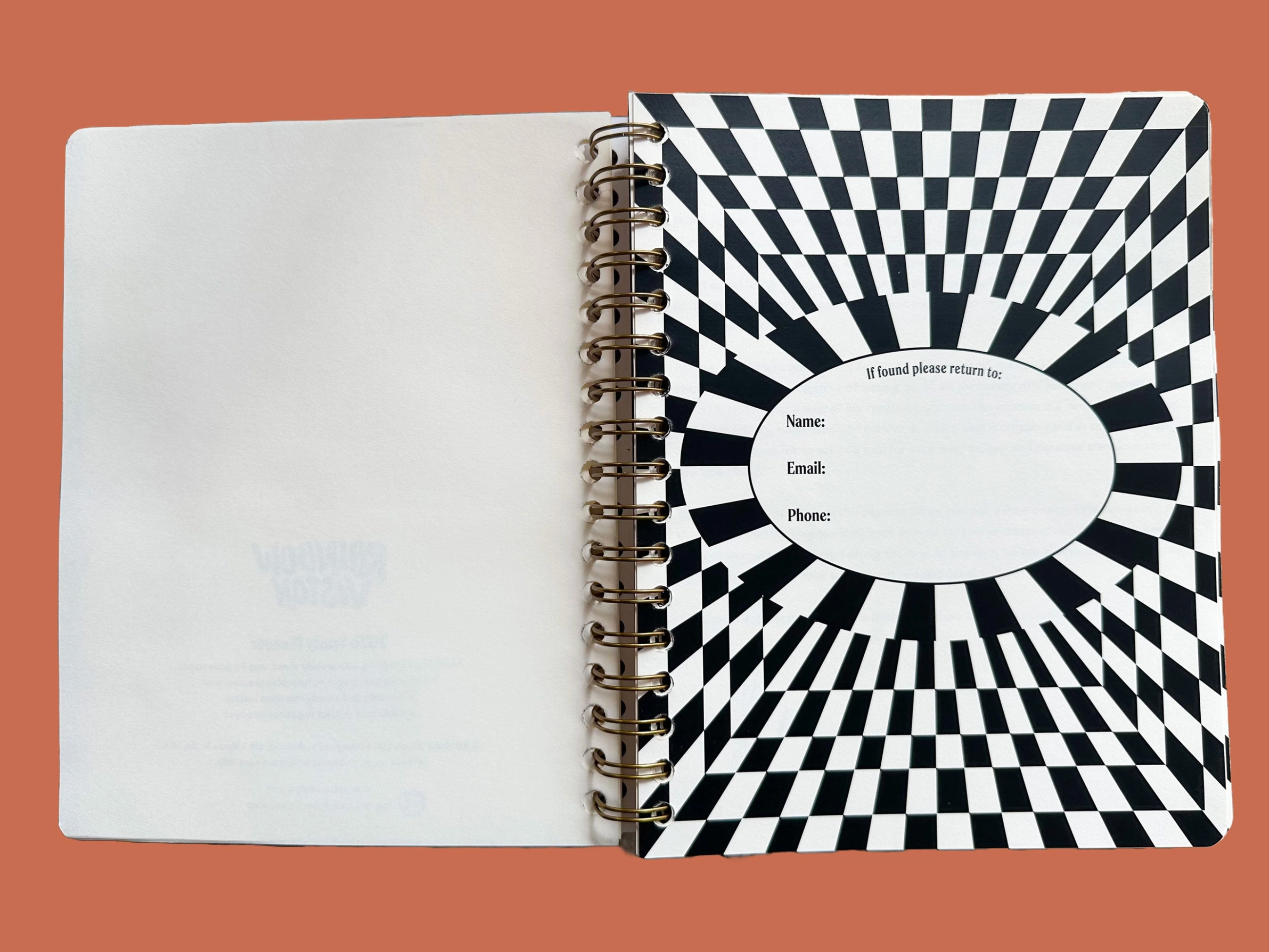 Undated Flexible Planner, Flower Power Cover