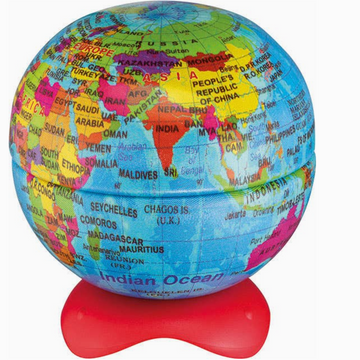 Globe Metal Canister Pencil Sharpener