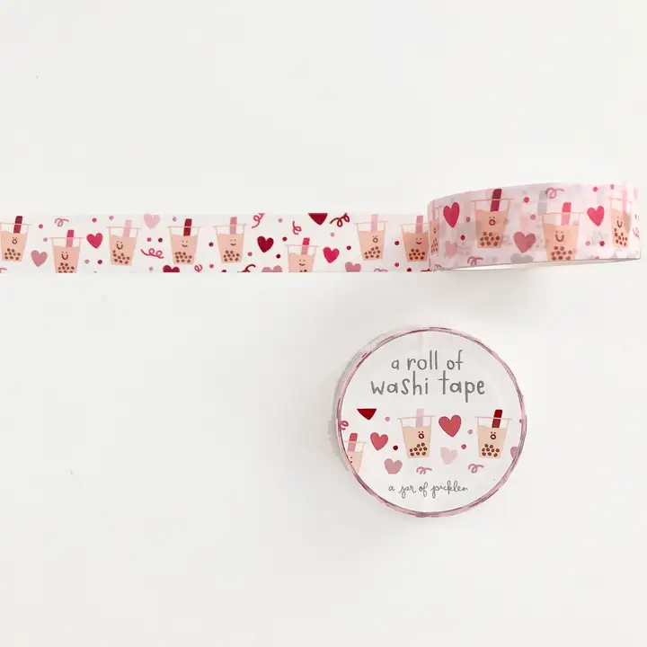 Boba Love Washi Tape