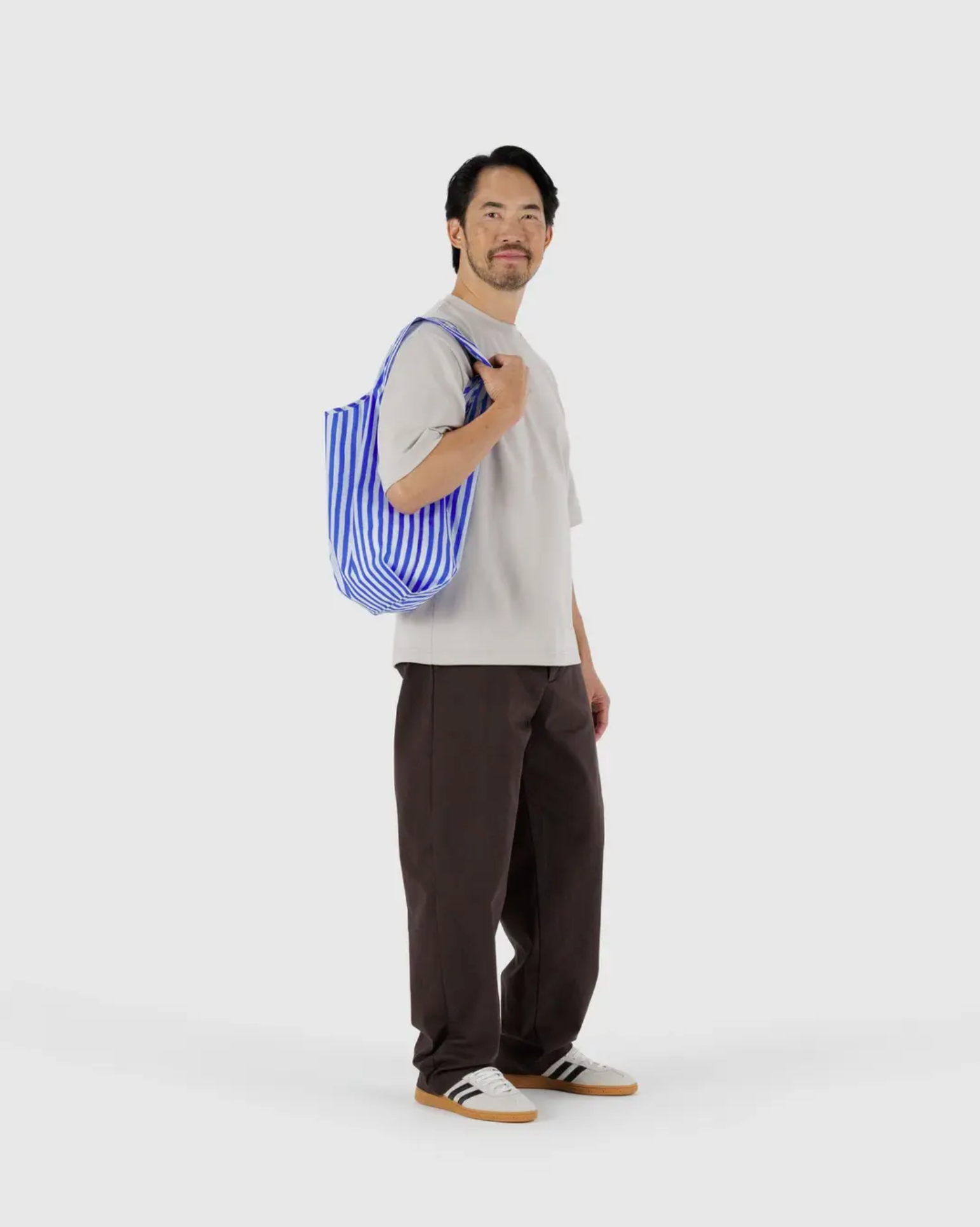 Standard Baggu - Blue Painted Stripe