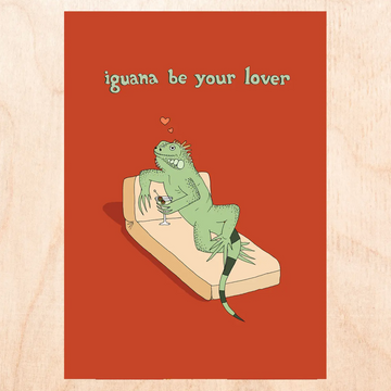 Iguana Be Your Lover Card