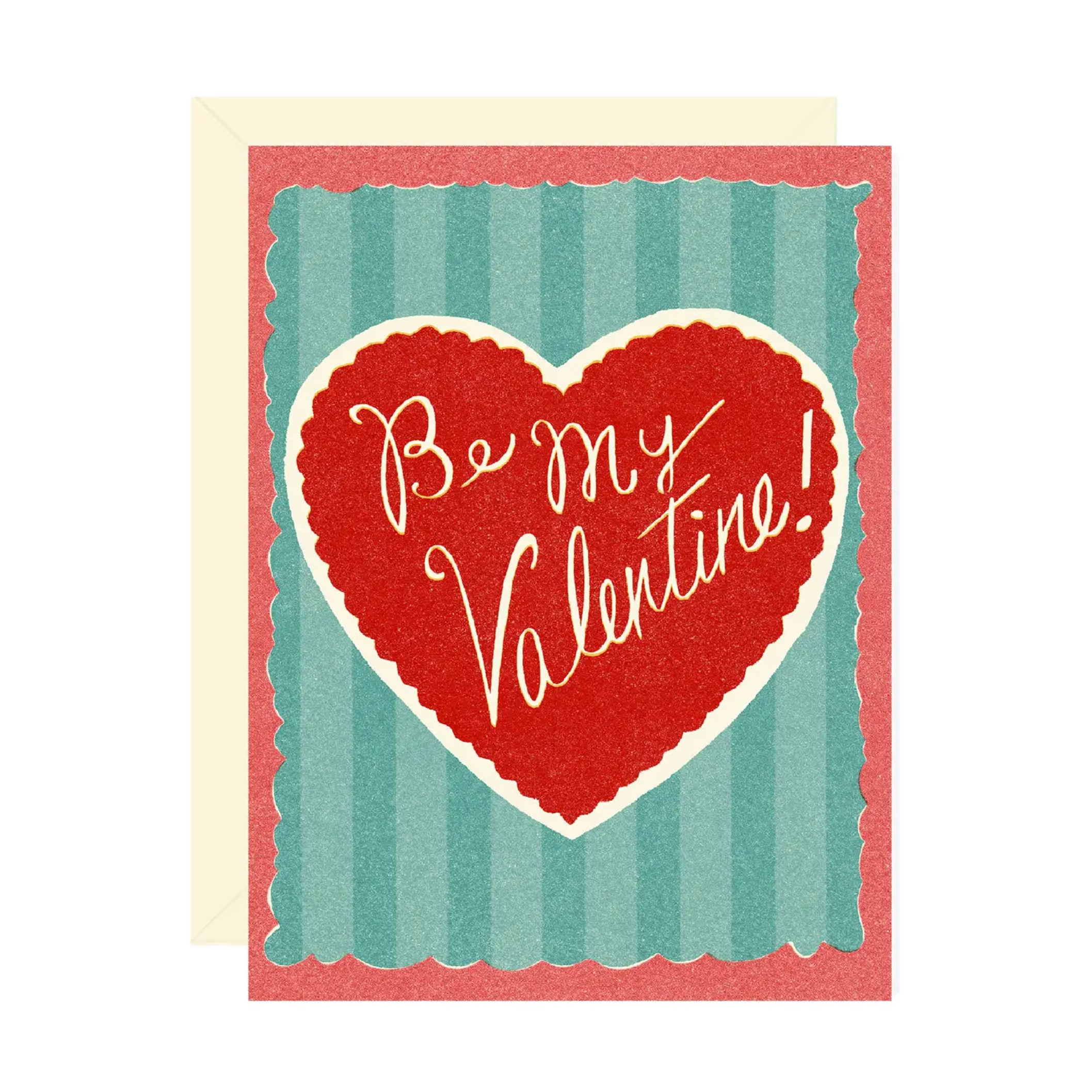 Be My Valentine Heart Card